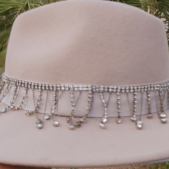 Biltmore for Madewell Crystal Rhinestone strap-on FEDORA - Picture 5 of 5
